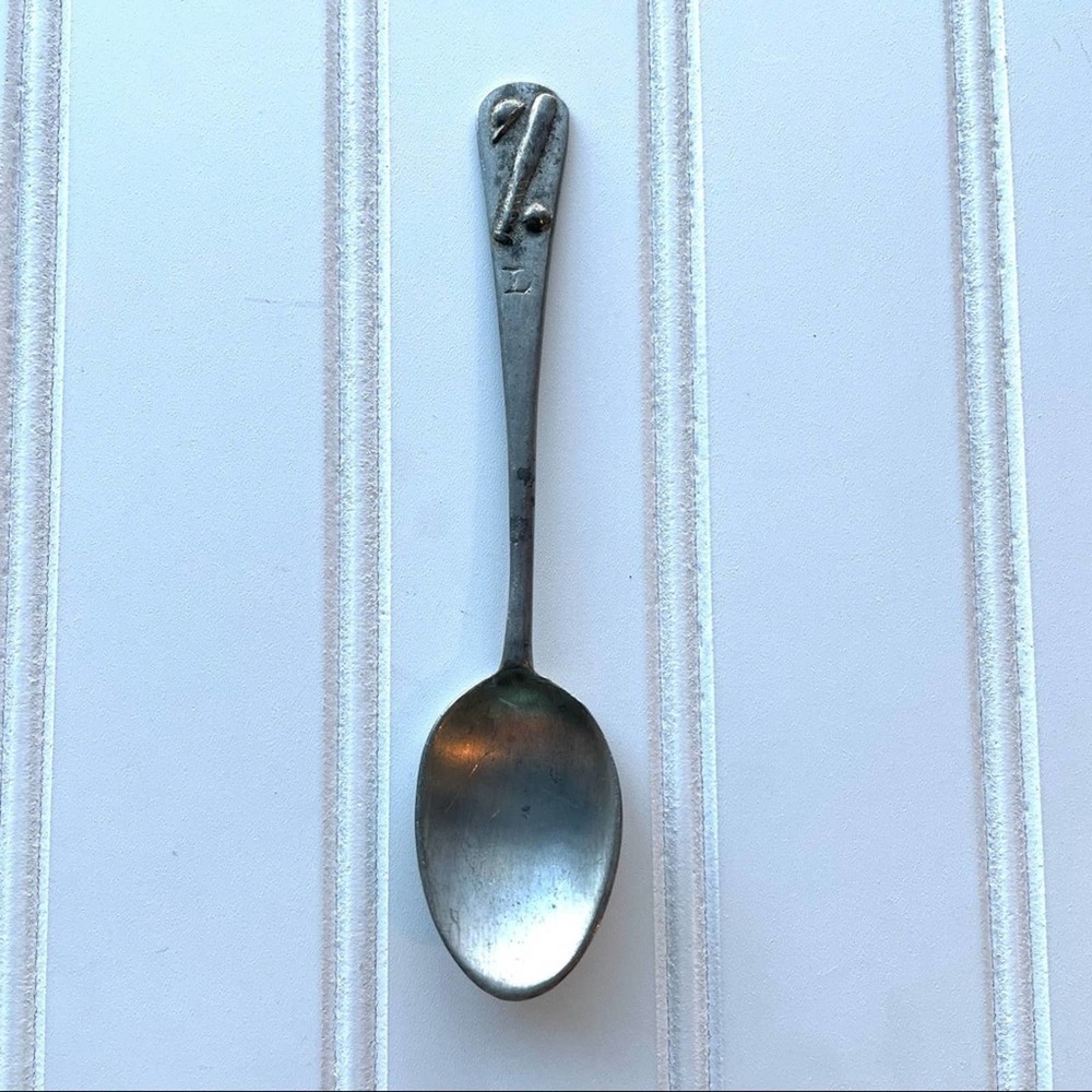 The Hot Stove League Litchfield Pewter Spoon Youth Softball Baseball Rare Vtg